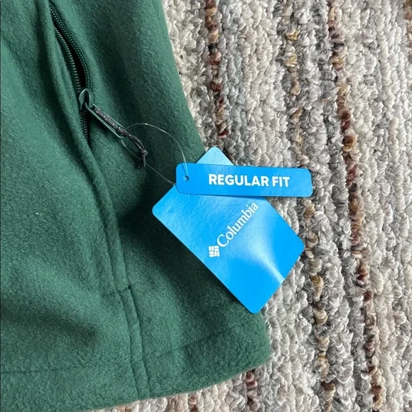 Columbia Men’s Green Zip Up Sweater 3XT NWT - Picture 2 of 3